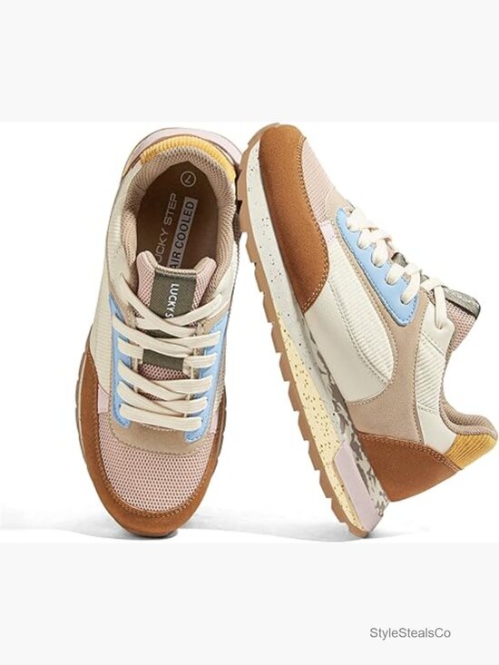 Amazon.com | Picusiqa Women Chunky Fashion Sneakers - Non Slip Retro Casual Walking Shoes - Breathable Mesh